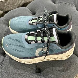 On Running Blue and Black Women's Sneakers